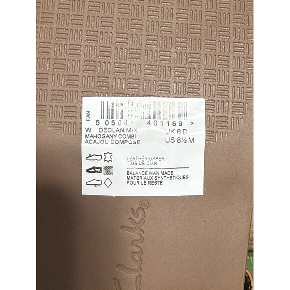 Clarks Woman Declan Mix Sandal Leather Sling Strappy Gladiator 8.5 Mahogany - Picture 7 of 12